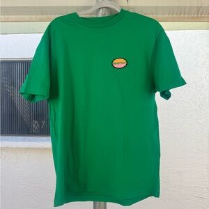 United Colors Of Benetton Green Tee with Pink and Yellow Patch